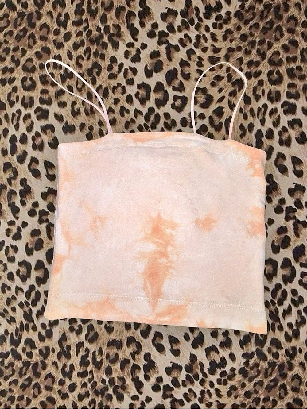 American Eagle Tie-Dye Crop Tank in Pink Size XS Like New